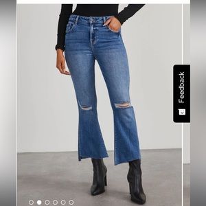 NWT Vici Rodirigo Distressed Stretch Flare Jeans